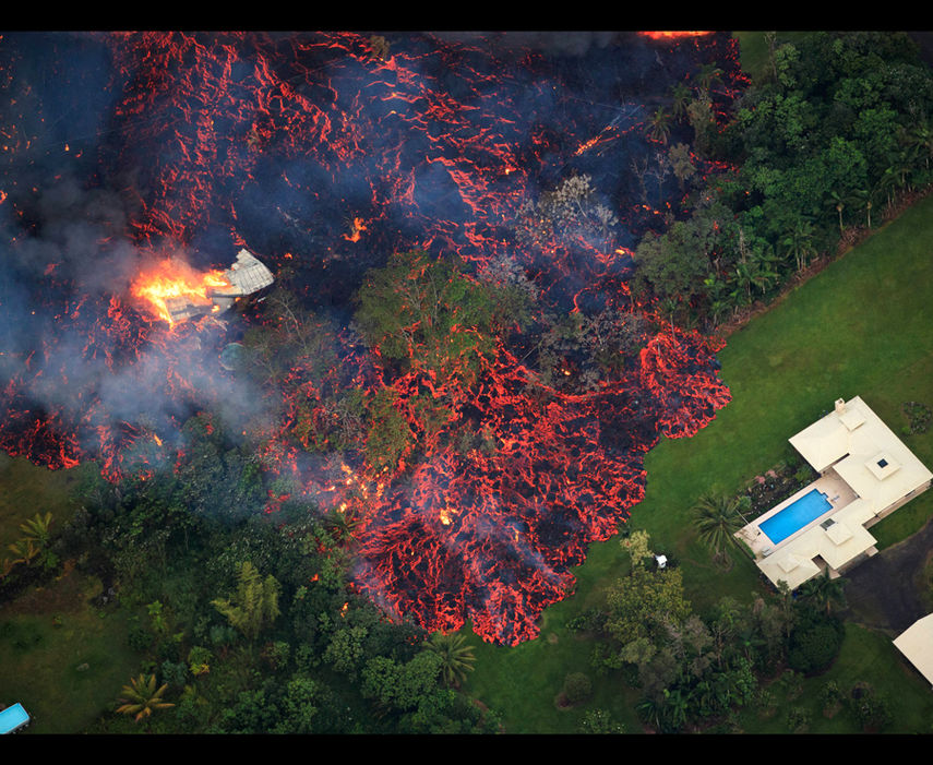 lava flow Kilauea Volcano Hawaii